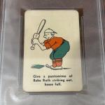 Babe Ruth 1935 Whitman Stunts Baseball Card PSA 3