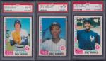 PSA 8 1982 O-Pee-Chee Baseball Card Trio