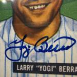 Yogi Berra 1986 Signed 1951 Bowman Reprint Card