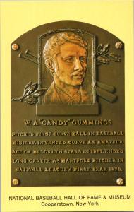 Candy Cummings Gold Hall of Fame Postcard