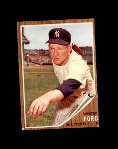 1962 Topps Whitey Ford Yankees Sports Card