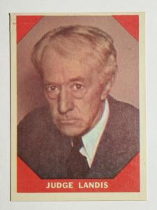 1960 Fleer #64 Kenesaw M. Landis Card