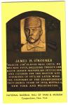 Jim O'Rourke Hall of Fame MLB Plaque Postcard