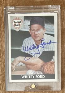 Whitey Ford Signed 1992 Front Row Card