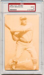 1980 Roger Bresnahan Giants HOF Exhibit PSA 9
