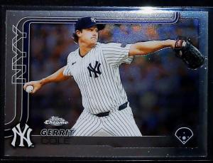 2025 Topps Chrome Gerrit Cole New York Yankees Card