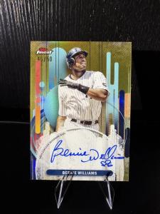2025 Topps Finest Bernie Williams Gold Refractor /50