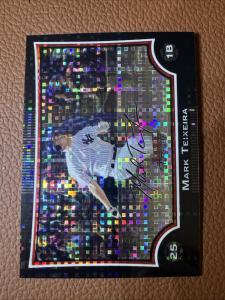 2009 Bowman Chrome Mark Teixeira Xfractor Black 250