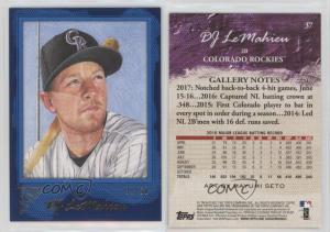 2017 Topps Gallery DJ LeMahieu Blue /50 #37