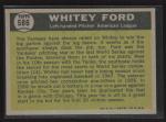 1961 Topps #586 Whitey Ford Baseball Card