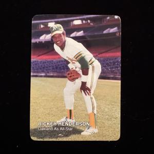 Rickey Henderson 1987 Mother’s Cookies Baseball Card