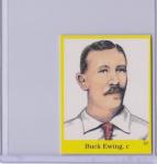1989 Hall of Fame Fun & Fact Stickers Buck Ewing