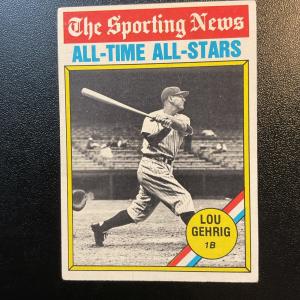 1976 Topps Lou Gehrig All-Time All-Stars Card