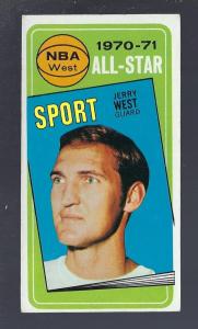 1970 Topps Jerry West All-Star Basketball Card #107
