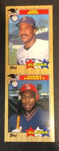 1987 Topps Kirby Puckett Uncut Card Panel