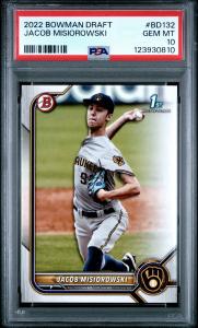 2022 Topps Bowman Draft Jacob Misiorowski RC PSA 10