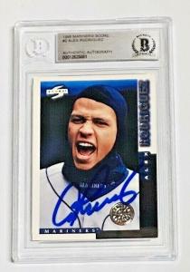 Alex Rodriguez 1998 Pinnacle Signed Card #2