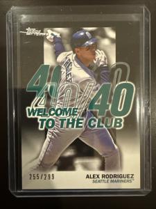 2023 Topps Welcome to the Club Black #WC-4 Alex Rodriguez