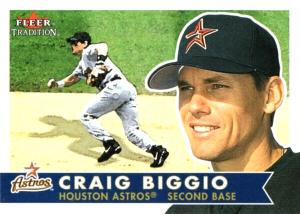 2001 Fleer Tradition Craig Biggio Astros Card