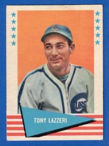 1961 Fleer Tony Lazzeri Baseball Card #54