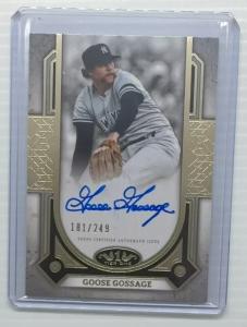 2024 Topps Tier One Goose Gossage Auto #181/249