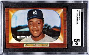 1955 Bowman Elston Howard Rookie Card Yankees
