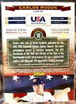 2012 Panini USA Collegiate Carlos Rodon Green Ink Auto