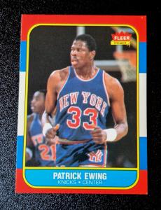 1986-87 Fleer Patrick Ewing Rookie Card #32