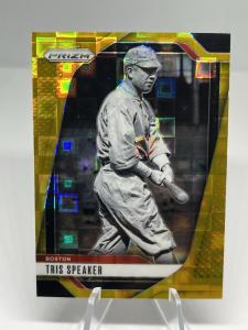 Tris Speaker 2025 Panini Prizm Gold Card #21