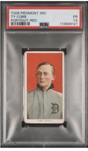 1909 T206 Ty Cobb Red Portrait Card