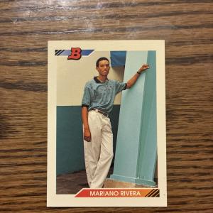 1992 Bowman Mariano Rivera Rookie Card Yankees