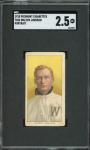 1909 T206 Walter Johnson Portrait Washington Card