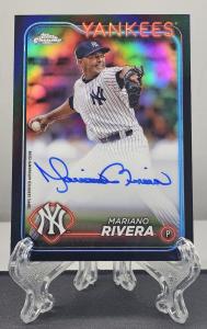 Mariano Rivera 2024 Topps Chrome Black Refractor Auto