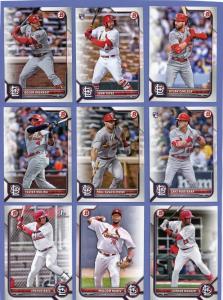 2022 Bowman St. Louis Cardinals Team Set