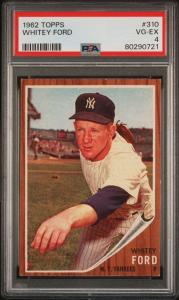 1962 Topps Whitey Ford #310 New York Yankees