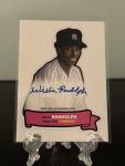 Willie Randolph 2024 Topps Archives Auto Card