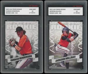 Gunnar Henderson/Jackson Holliday 1st Rookie Card RC