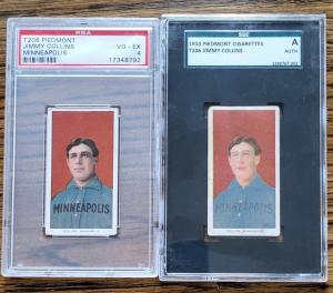 1909 T206 Jimmy Collins HOF Rare Error Card