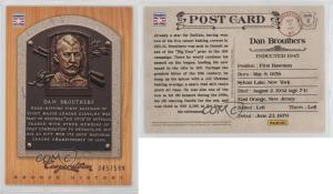 2012 Panini Cooperstown Dan Brouthers Bronze Card