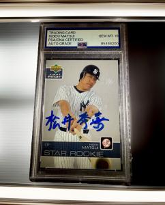 Hideki Matsui 2003 Upper Deck Rookie Auto Card