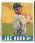 1948 Leaf Joe Gordon Rookie Card - Indians