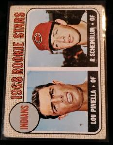1968 Topps Baseball Rookie Stars Lou Piniella Card