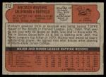 1972 Topps Mickey Rivers Rookie Card #272