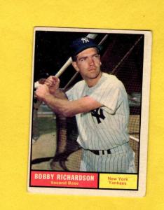 1961 Topps Bobby Richardson #180 New York Yankees
