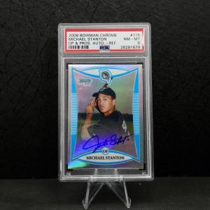 2008 Giancarlo Stanton Auto Rookie Refractor PSA 8