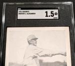 1921 Grover Cleveland Alexander Exhibit Card SGC 1.5