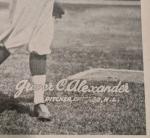 1921 Grover Cleveland Alexander Exhibit Card SGC 1.5