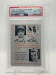 1945 Joe DiMaggio & Babe Ruth Autographed Card
