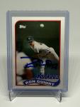 Autographed 1989 Topps Ron Guidry Yankees Card