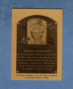 Hughie Jennings Tigers Metallic Hall of Fame Card